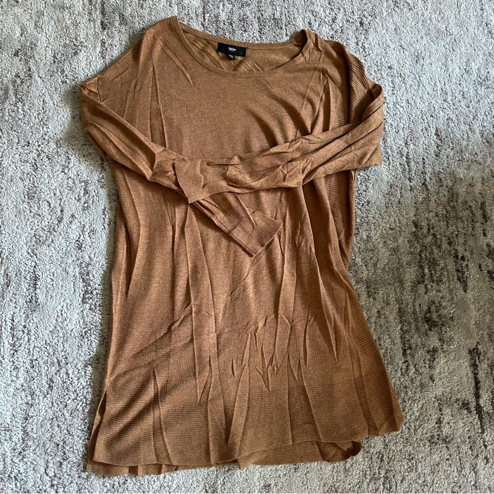 Massimo Women's Tan Long Sleeve Sweatshirt